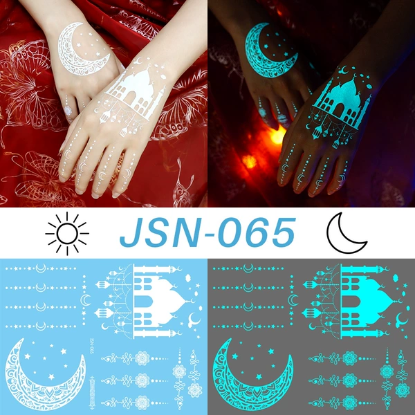 JSN-065 (Stars and Moon Luminous Tattoo Sticker)