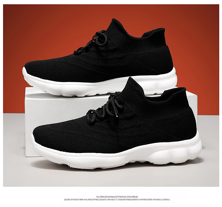 Outdoor-Paar Damen Sommersport, fliegendes gewebtes Mesh, atmungsaktiv, leicht, weich besohlte Tourismus-Wandersockenschuhe,_voghion.com