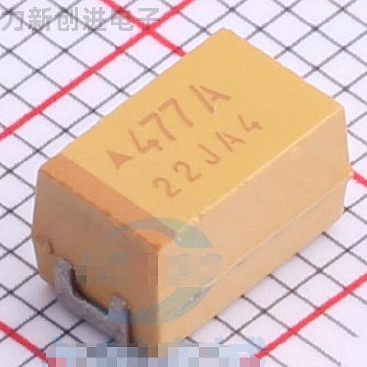 TPSE477K010R0100描述470uF(477) ±10% 10V 钽电容