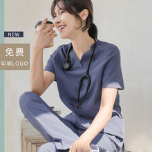 韩国洗手衣女刷手服高端长袖牙科医生护士工作服月嫂口腔医院宠物