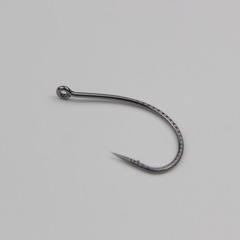 Longlin strengthens 8003 fishhook Luya single hook wacky fishing group soft worm hook mandarin fish bass cocked mouth inverted fishing hook