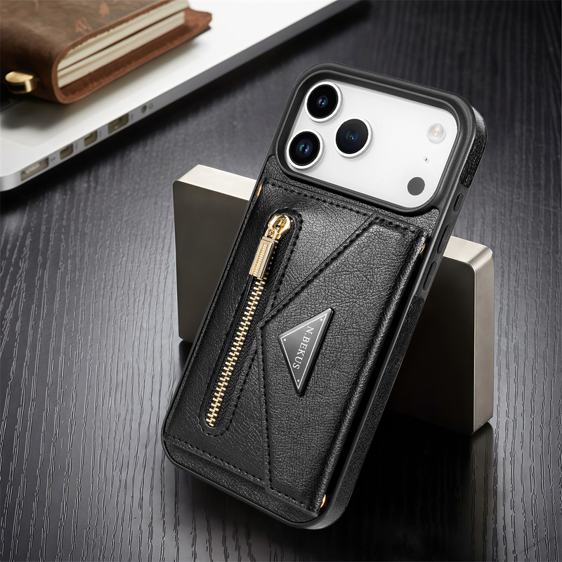 Suitable for iPhone 17 16 15 Promax Side Card Slot Zipper Crossbody Lanyard Wallet Phone Case Suitable for iPhone 17 16 15 Promax Side Card Slot Zipper Crossbody Lanyard Wallet Phone Case