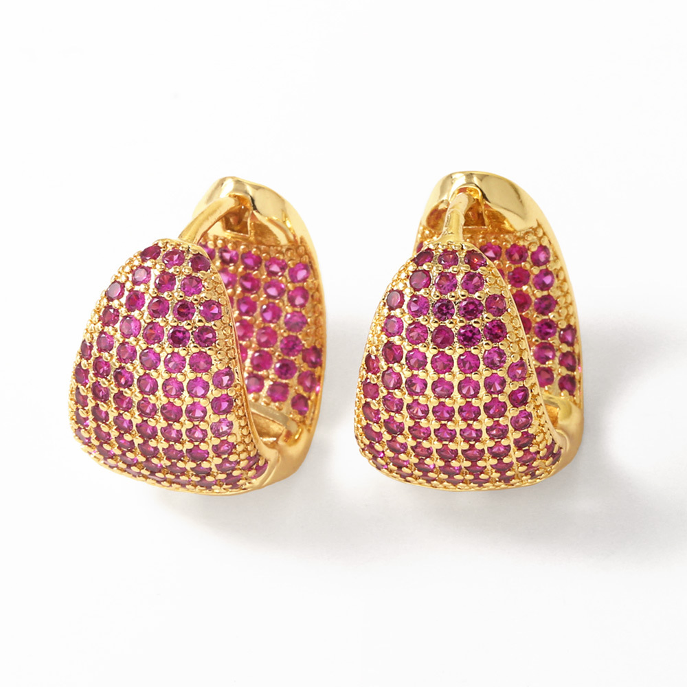 12g Weight Copper Ear Needle Material Zircon Inlay Material Earrings Classification 1 Pair Quantity Casual, Date, Shopping Occasion Copper Material Geometric Pattern All Seasons Season Women's Gender Irregular, Plating Design Vintage Style, Classic Style Style 1 Pair Vintage Style Classic Style Geometric Irregular Plating Copper Zircon Earrings 5