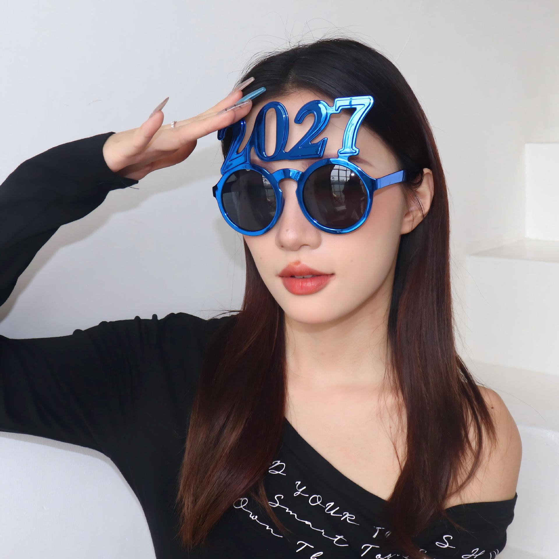 Gafas de Fiesta con Diseño Digital de ABS Decorativas para Año Nuevo y Fiestas