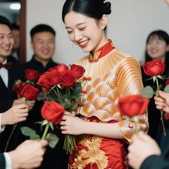 一路生花接亲道具布艺情人节超大玫瑰花束七夕礼物红色成品婚庆