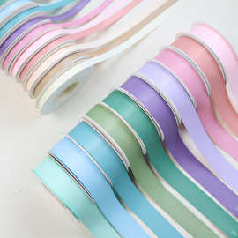 网红消光棉丝带双棉涤纶带鲜花花束绑带蛋糕包装彩带花店扎带批发