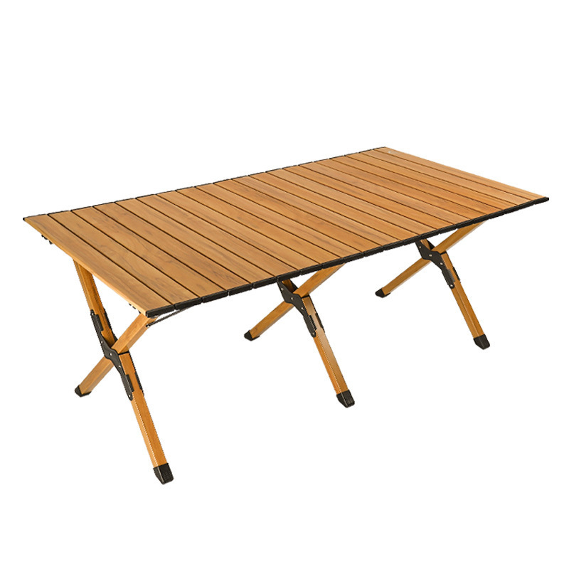 Customized Outdoor Folding Table Camping Aluminum Alloy Table Picnic Table and Chair Set Equipment Egg Roll Table Outdoor Leisure
