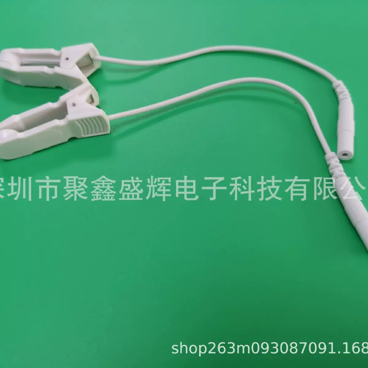 厂家供应2.0孔耳夹线 尾巴线耳夹 耳夹转换线 夹子线 电疗耳夹线