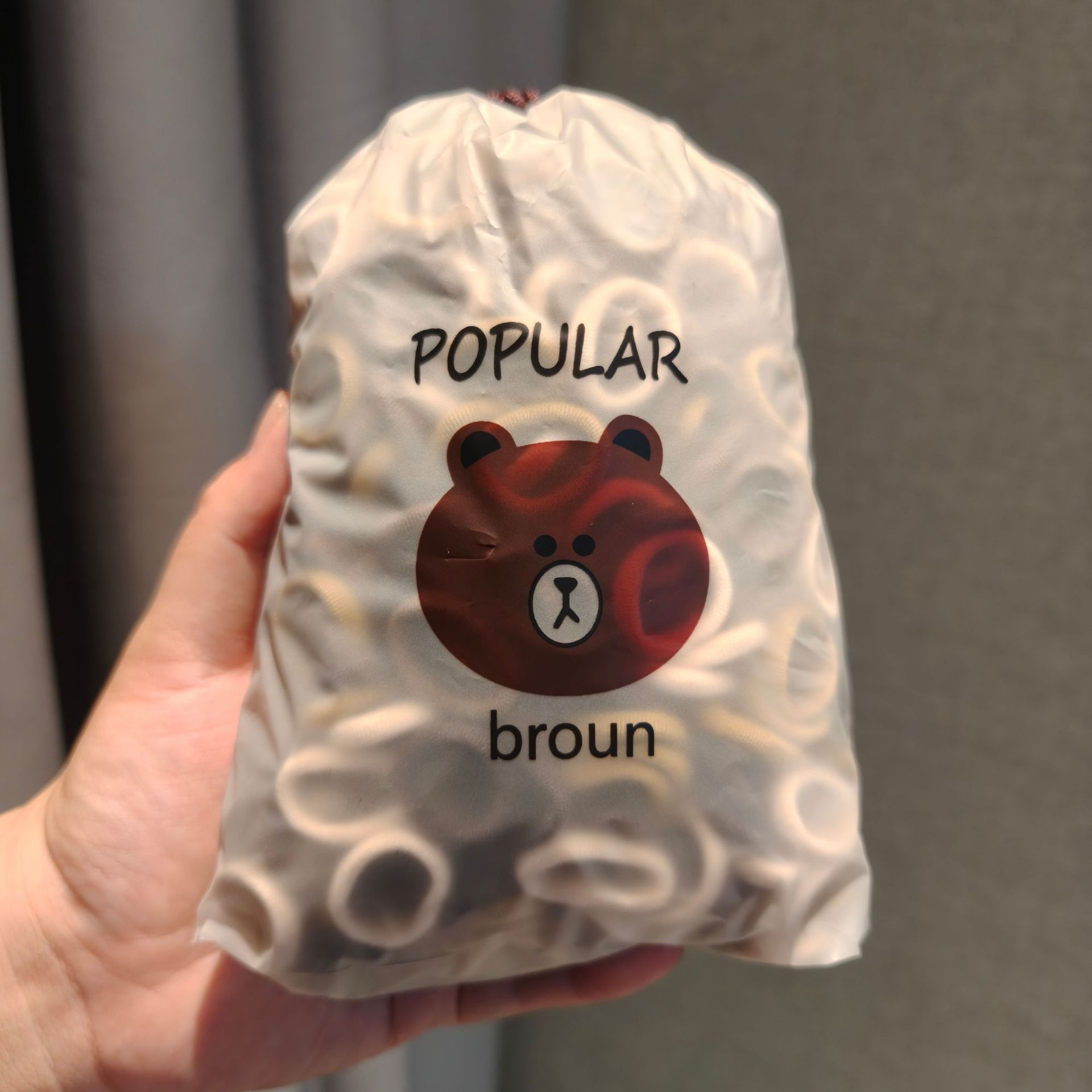 커피색 500곰주머니