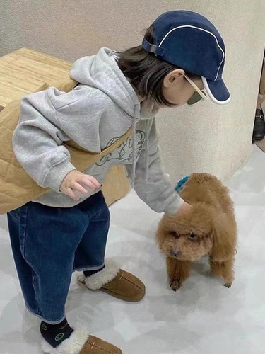 Children's Sweatshirt Korean Kids' Apparel 2024 Spring and Autumn Season Unisex Cute Cartoon Bear Casual Long Sleeve Cotton Trendy