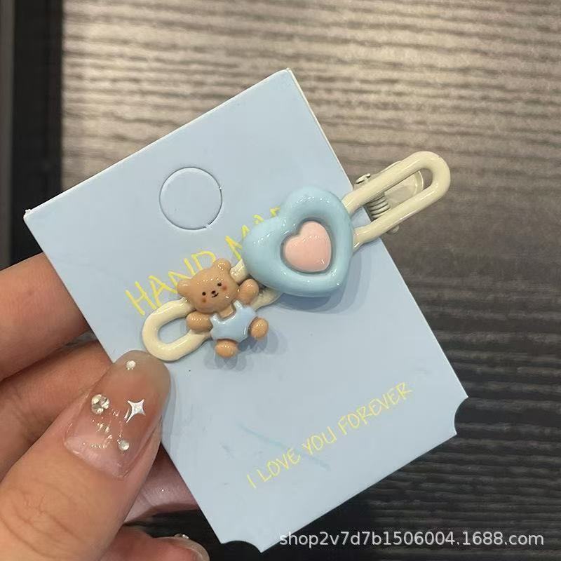 新款可爱卡通云朵发夹甜美百搭侧边夹刘海夹高级感碎发夹儿童发卡|undefined