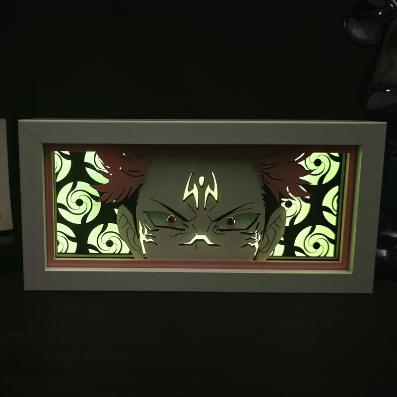 Spell back to war animation paper carving lamp five enlightenment peripheral hand do secondary night light bedroom room decoration lamp
