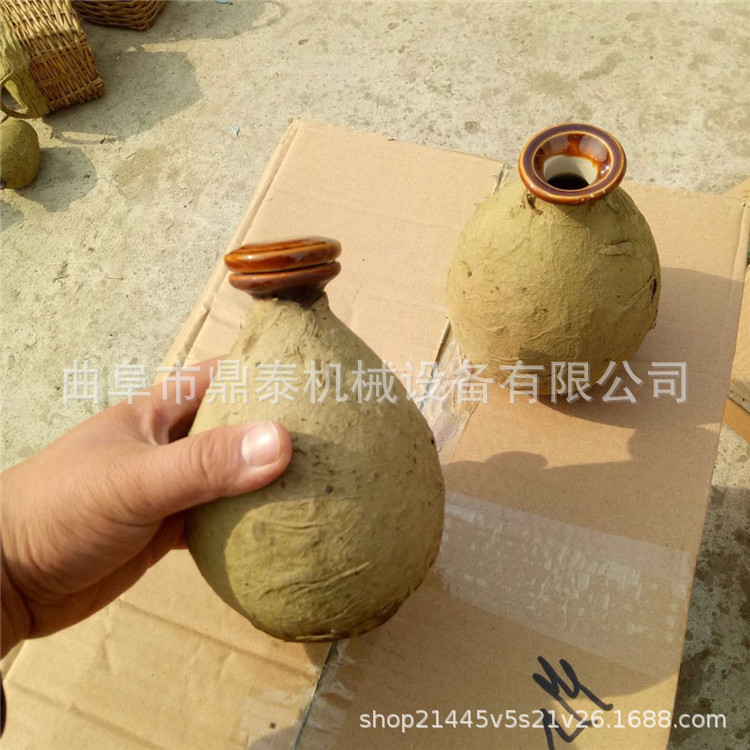 1斤3斤装做旧陶瓷酒瓶 窖藏复古桑皮纸老酒坛 多型号血料裱糊酒瓶