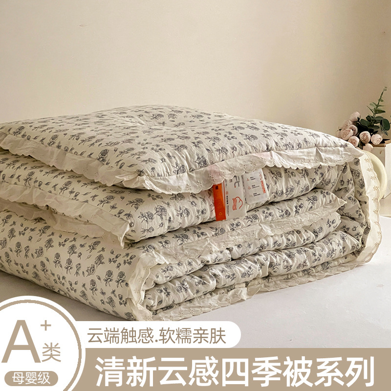 水星家纺2025新款云朵棉软糯柔软冬季加厚保暖冬被被子被芯批发