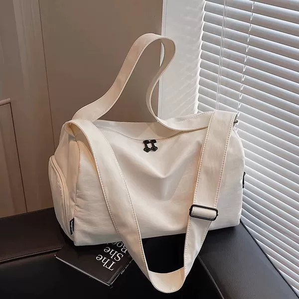 2026 Simple Solid Color Fashionable Gym and Travel Bag with Separate Wet and Dry Compartments, Lightweight Handheld Crossbody Shoulder Bag