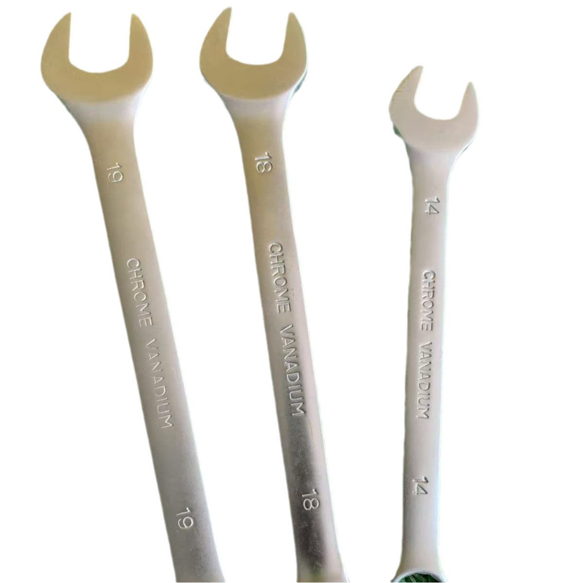 Juego de llaves de doble propósito de níquel perlado, llave de doble cabezal tenedor, juego completo de placas de reparación de automóviles, herramientas manuales, placas de hardware