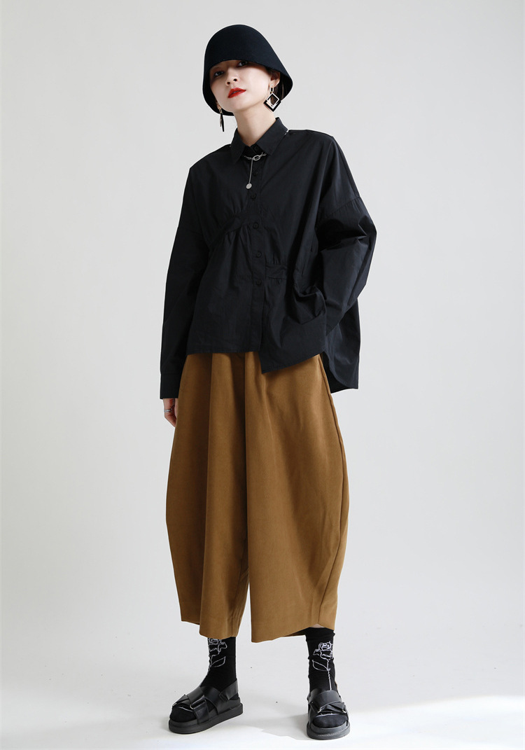 Title 4, Nuovi Pantaloni Casual Giapponesi Retro Spazzol...