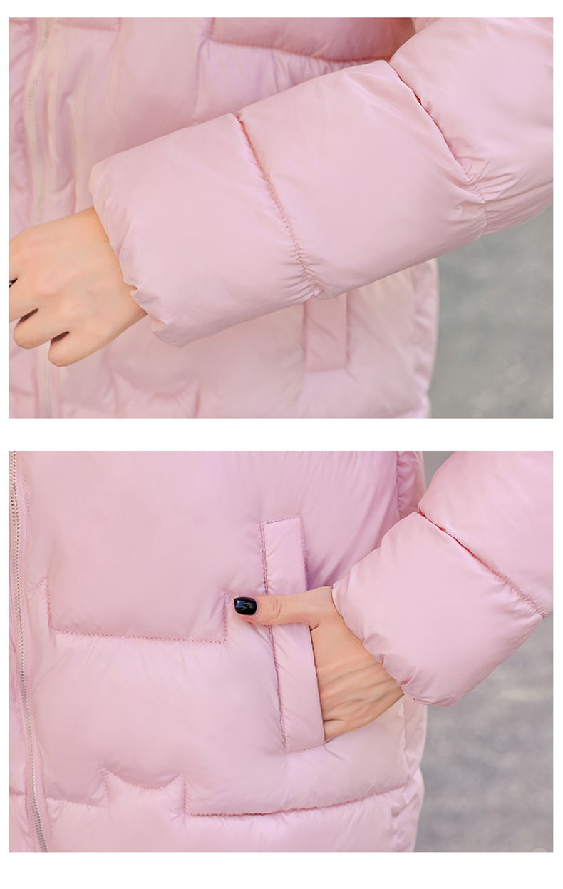 Standing Collar down Kotteng Fraen am Wanter, kuerz a kuerz, koreanesch Versioun, déck Broutjacket, 2024 nei fir Studenten_voghion.com