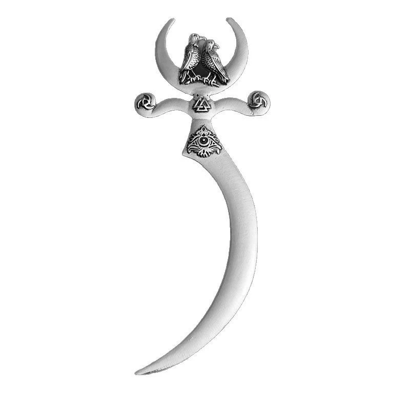 Популярная на границе ретротрансформа Odin hairpin, Crow Witch hair stick Nordic Norwegian стиль аксессуары для волос оптом
