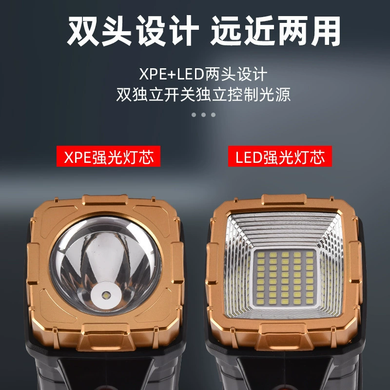 Universal handheld travel flashlight, LED lights solar-powered for camping, new collection
