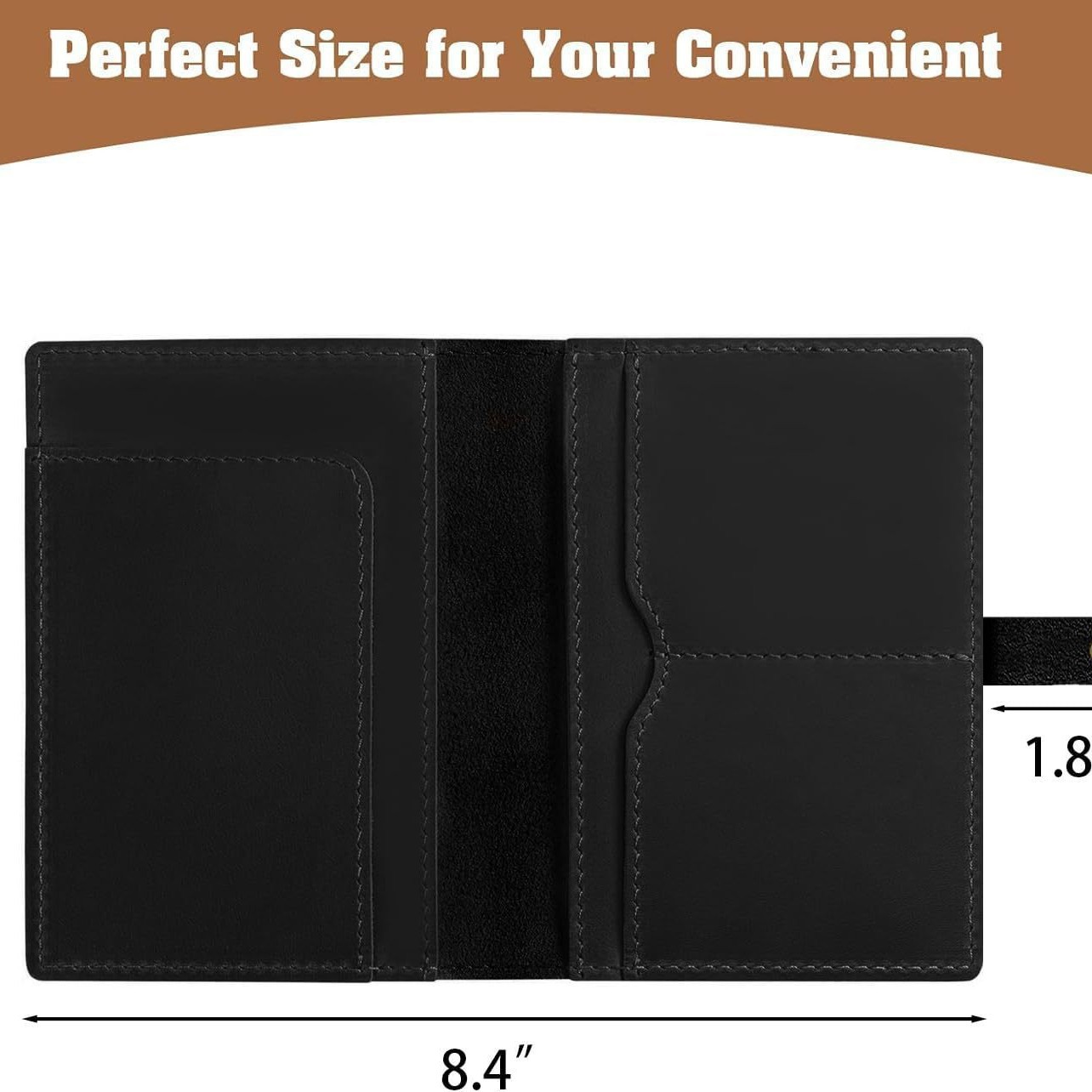 Amazon Retro Crazy Horse Skin Passport Large RFID Anti-Robo Passport Multi-Function Passport Bag