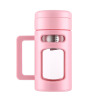 High-end glossy capacious cigarette holder with glass, tea, cup, fall protection