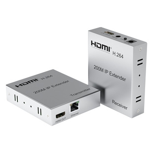 Factory Direct Selling HDMI IP Network Extender 200m Support One One Pair Multi with Local Ring Out Infrared