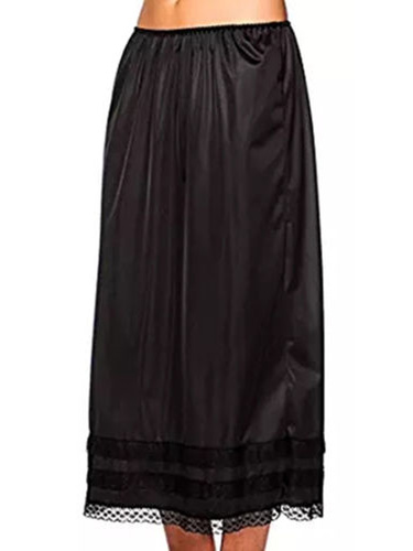 Women's Lace Trim Half Slips Anti Cling Vintage Style