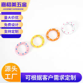 30mm铁质彩色烤漆钥匙圈环创意糖果色平圈圆圈DIY饰品配件钥匙扣