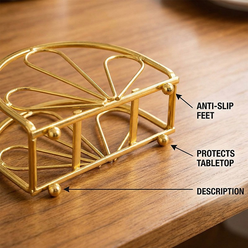 Servilletero de Hierro Decorativo para Restaurantes y Mesa