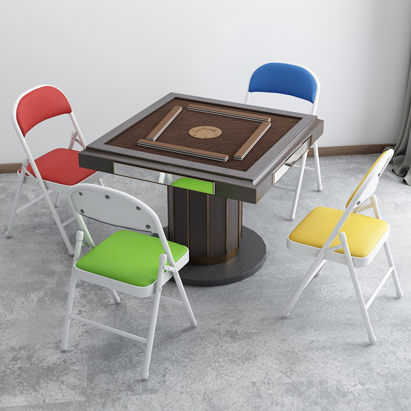 摺疊椅子家用靠背宿舍大學生辦公室培訓活動簡約現代成人餐椅凳子