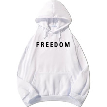Charlie Kirk Freedom Letter Print Hoodies Fashion Unisex