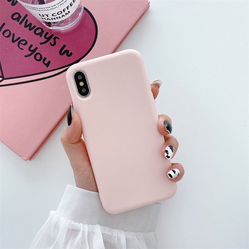 Adecuado para iPhone14/11 funda de teléfono de silicona apple XSMAX esmerilado XR funda suave 7 apple 12Pro material 8p