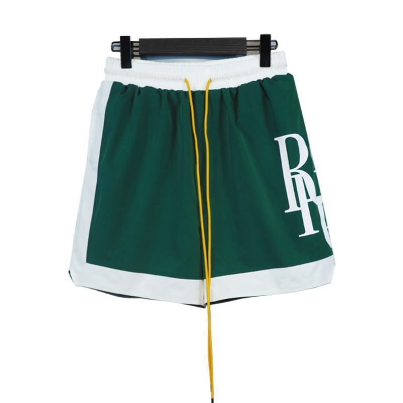 RHUDE ショーツ フォグ ハイストリート トレンド ブランド 巾着 3m レタープリント ヒップホップ ビーチ 5点式バスケットボールパンツ 男女兼用 ヒップホップ|undefined