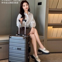 保罗行李箱品牌铝框箱密码旅行箱学生拉杆箱万向轮登机箱德国工艺