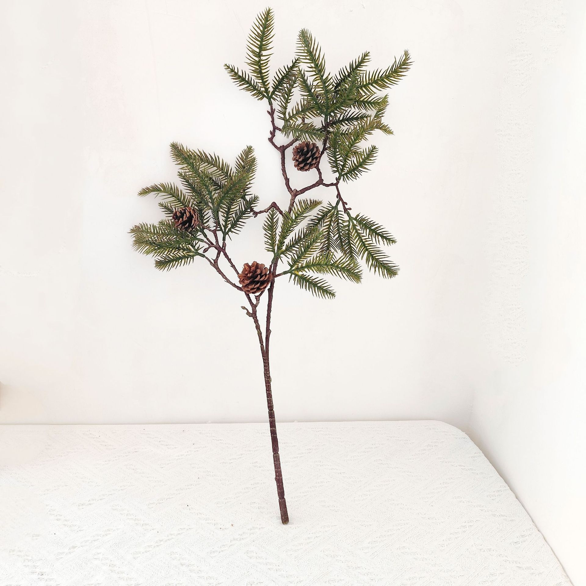 Fábrica directa de plantas de pino de simulación decoración del hogar verde productos al por mayor transfronterizos bienvenidos productos transfronterizos de fotografía de pino