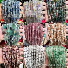 斌鑫珠宝 8x12mm天然水晶切面圆柱散珠半成品桶珠diy手链饰品配件