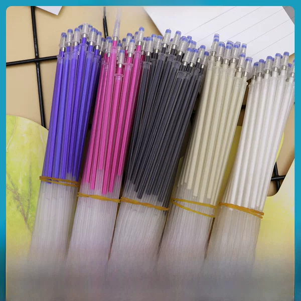 Factory supply creative high temperature vanishing thin pen plastic refill garment leather mark marking high temperature vanishing pen