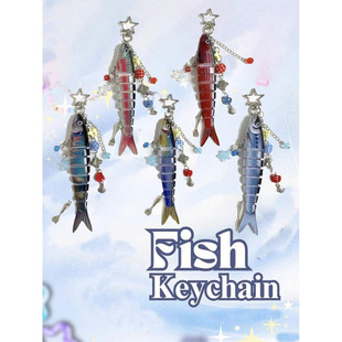 R 42024 Fish Bait Keychain �����~·��耳׿ۿ羳���uͨ��