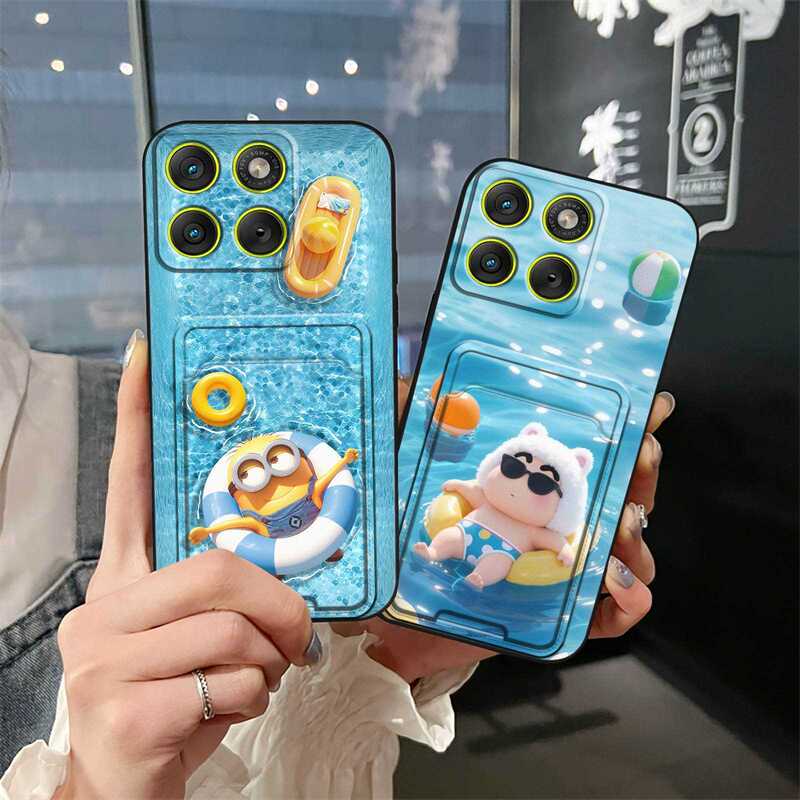 Suitable for Moto Edge70/X70 Air Phone Case, Quirky Dustproof Swimming Pool Float, Unisex Style, Coin and Digital Accessories Suitable for Moto Edge70/X70 Air Phone Case, Quirky Dustproof Swimming Pool Float, Unisex Style, Coin and Digital Accessories