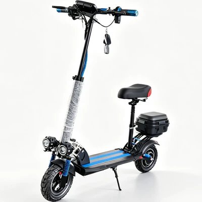 a seat, double-seat design, shock-absorbing | Qatlanan elektrik skuterlər