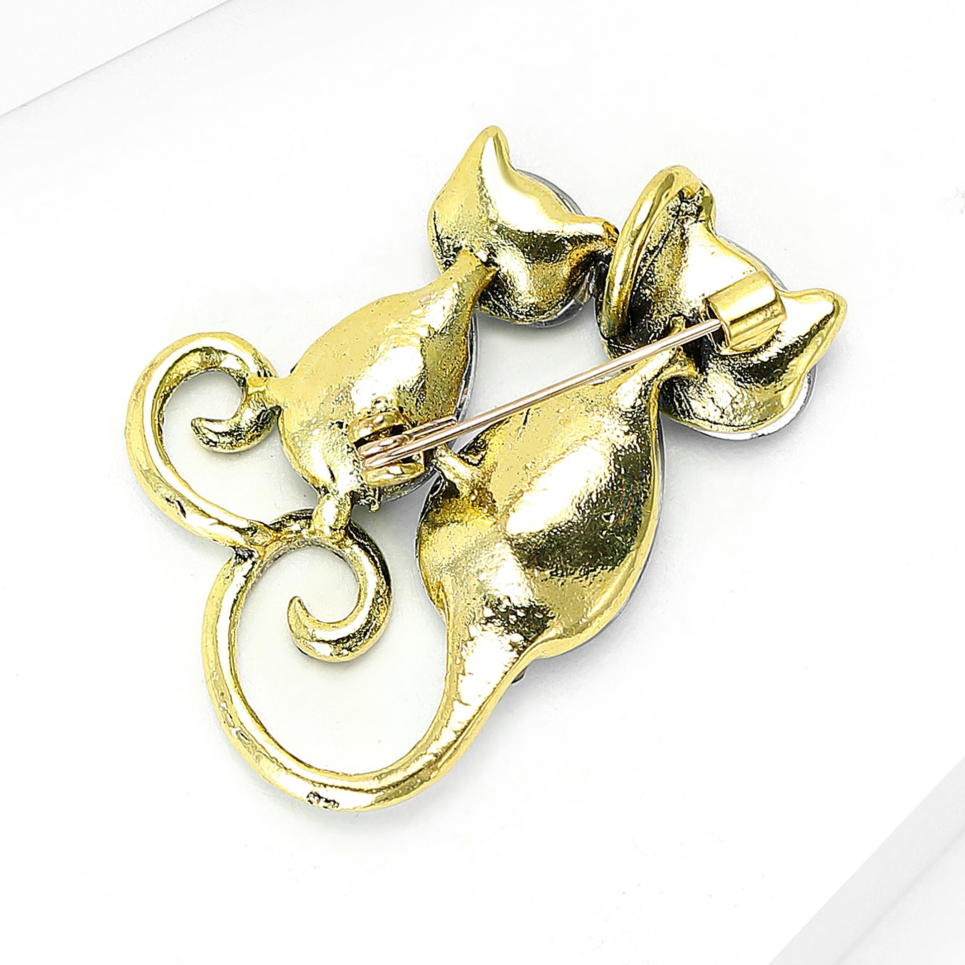 Spilla donna vintage perla cristallo farfalla fiore cigno spilla_voghion.com