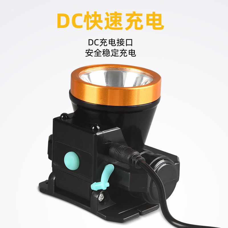 Lámpara de mina de prospección, luz fuerte, carga, súper brillante, alta potencia, batería larga, iluminación montada en la cabeza, led, rey de largo alcance, inducción