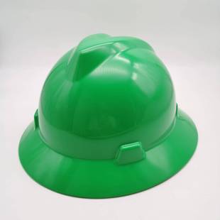 Factory HDPE material wide edge safety helmet V-shaped hat wide brim certification American standard helmet red widening
