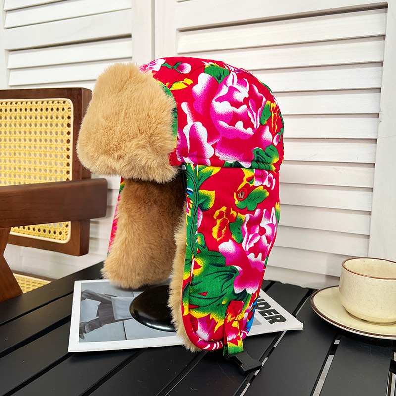 Cappello da uomo, calore invernale, protezione per le orecchie morbida e spessa, cappello Lei Feng da donna, gioventù alla moda, stile etnico, Nordest_voghion.com