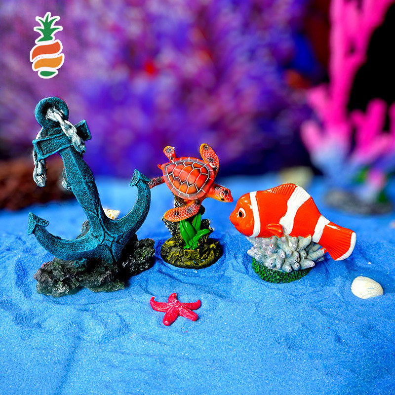 Tanque de peces de mar tanque interior paisaje pecera planta decoración juguete pulpo Noruega monstruo de mar decoración de tanque de peces