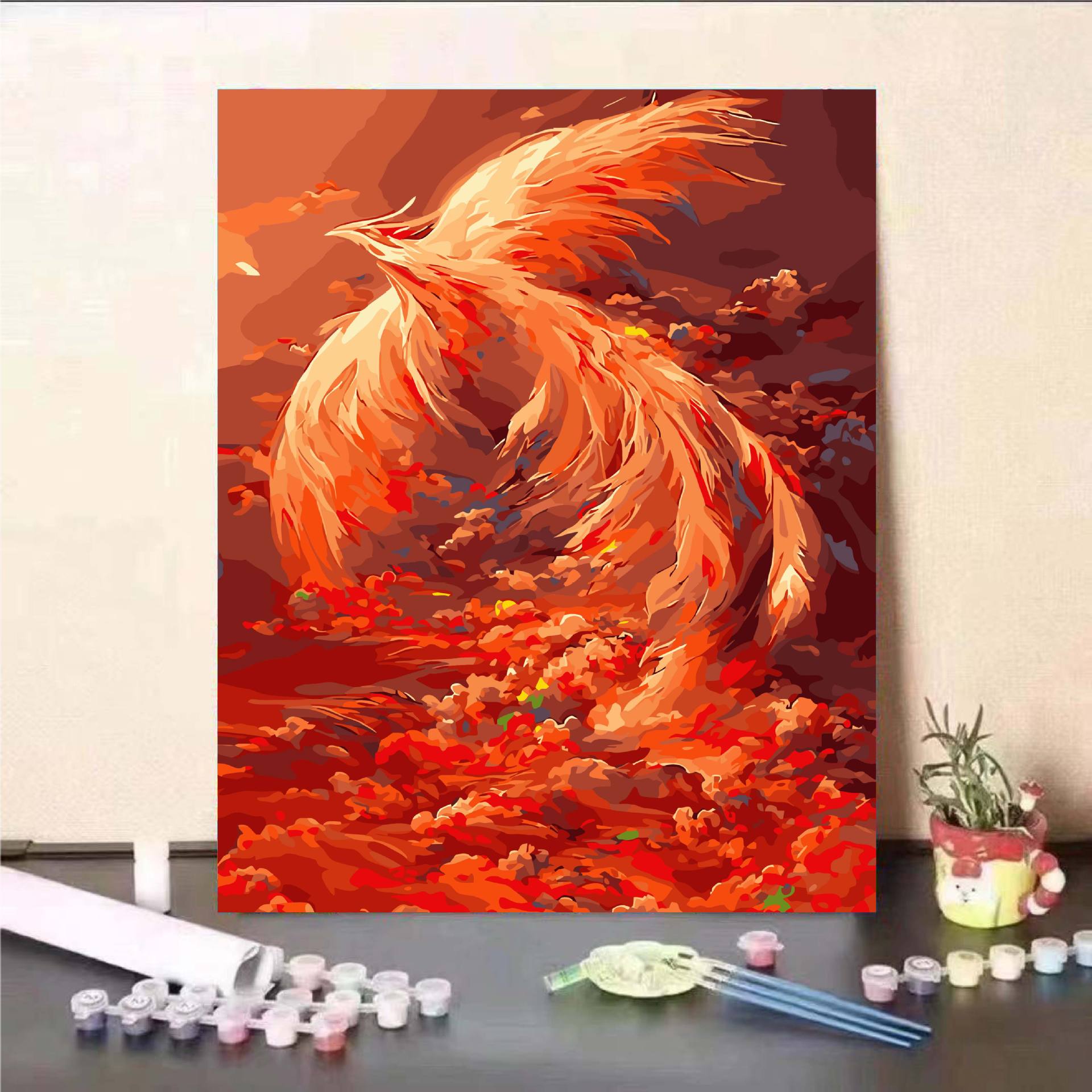 Pintura al óleo digital de bricolaje, rosa, pintura al óleo, pintura al óleo, pintura decorativa de flores hecha a mano, selección de estrellas de arte