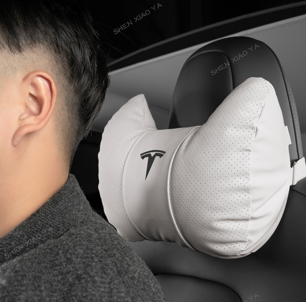 Suitable for Tesla Model 3/Yl New Version/S/X Car Headrest, Neck Pillow, Car Lumbar Support