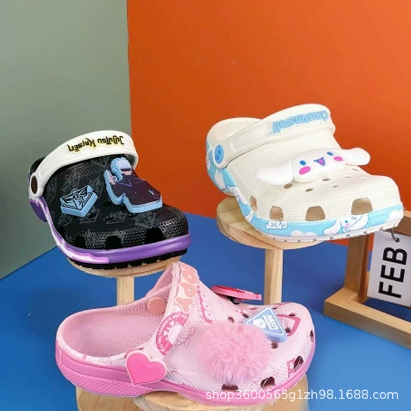 Состыкованные кросс Croc Shoes для мальчиков, девочек и детей персонализированный модный DIY пляжная обувь удобные сандалии садовая обувь