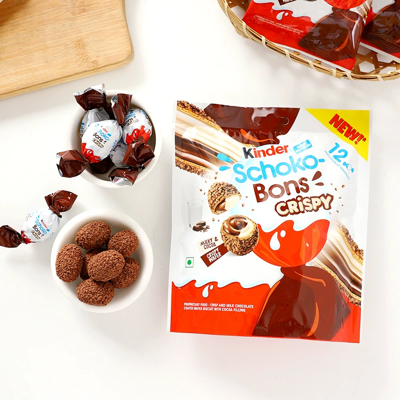 [Индия импорт Kinder кенда шоколадные шарики с какао сливкой и вафелькой хрустящие шарики конфета маленькая закуска]